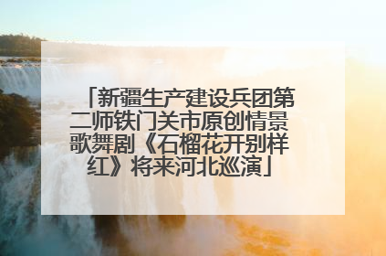 新疆生产建设兵团第二师铁门关市原创情景歌舞剧《石榴花开别样红》将来河北巡演