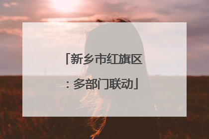 新乡市红旗区：多部门联动
