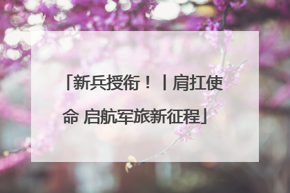 新兵授衔！丨肩扛使命 启航军旅新征程