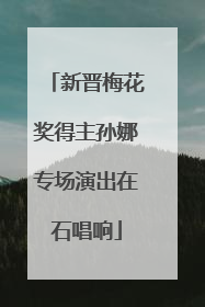 新晋梅花奖得主孙娜专场演出在石唱响