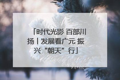 时代光影 百部川扬丨发展看广元 振兴“朝天”行