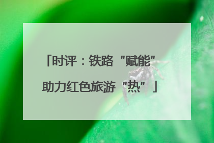 时评：铁路“赋能” 助力红色旅游“热”