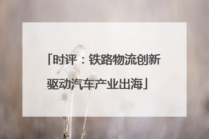 时评：铁路物流创新驱动汽车产业出海