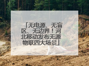 无电源、无盲区、无边界！河北移动发布无源物联四大场景