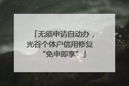 无须申请自动办，光谷个体户信用修复“免申即享”