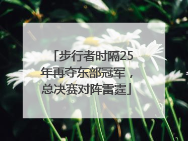 步行者时隔25年再夺东部冠军，总决赛对阵雷霆