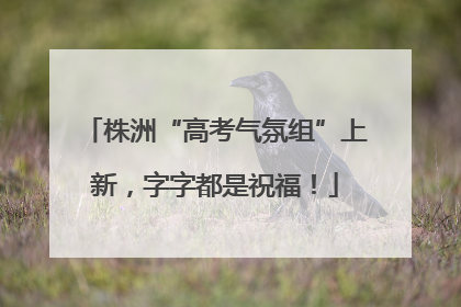 株洲“高考气氛组”上新，字字都是祝福！
