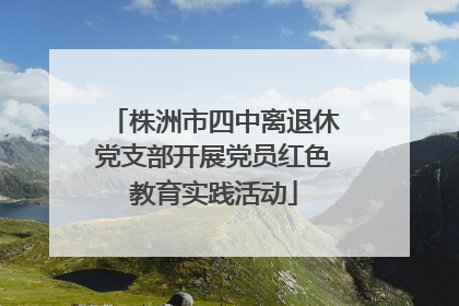 株洲市四中离退休党支部开展党员红色教育实践活动