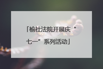 榆社法院开展庆“七一”系列活动