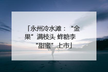 永州冷水滩：“金果”满枝头 蜂糖李“甜蜜”上市