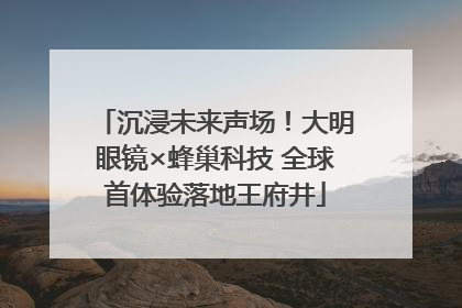 沉浸未来声场！大明眼镜×蜂巢科技 全球首体验落地王府井