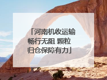 河南机收运输畅行无阻 颗粒归仓保障有力