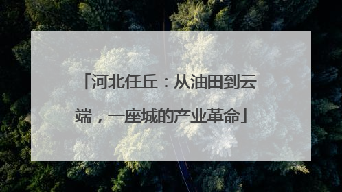 河北任丘：从油田到云端，一座城的产业革命