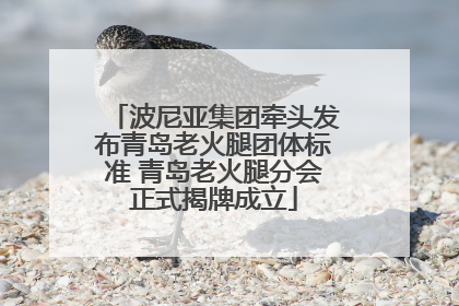 波尼亚集团牵头发布青岛老火腿团体标准 青岛老火腿分会正式揭牌成立