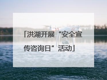 洪湖开展“安全宣传咨询日”活动