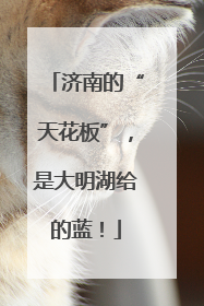 济南的“天花板”，是大明湖给的蓝！