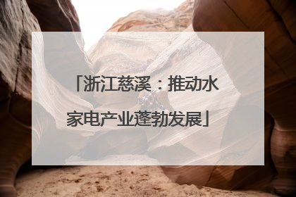 浙江慈溪：推动水家电产业蓬勃发展