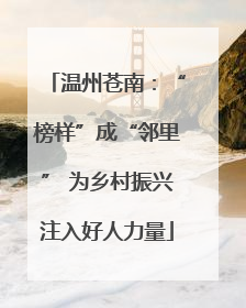 温州苍南：“榜样”成“邻里” 为乡村振兴注入好人力量