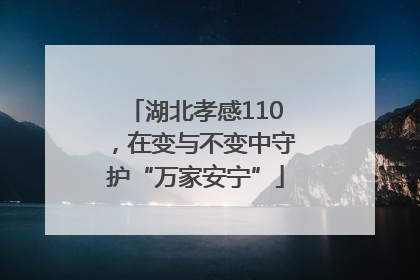 湖北孝感110，在变与不变中守护“万家安宁”