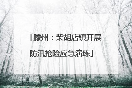 滕州：柴胡店镇开展防汛抢险应急演练