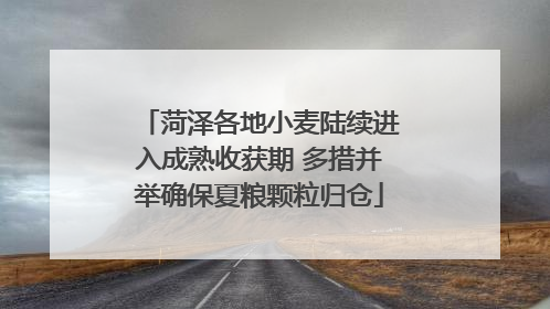 菏泽各地小麦陆续进入成熟收获期 多措并举确保夏粮颗粒归仓