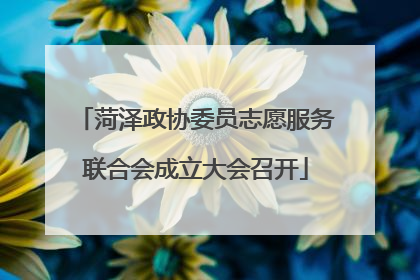 菏泽政协委员志愿服务联合会成立大会召开