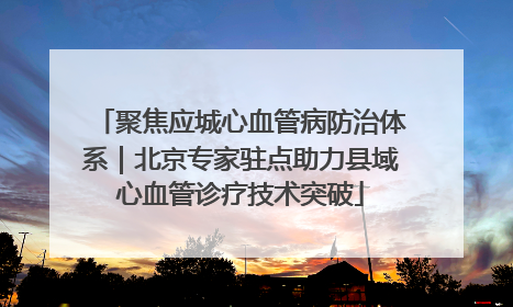 聚焦应城心血管病防治体系｜北京专家驻点助力县域心血管诊疗技术突破