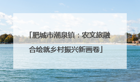 肥城市潮泉镇：农文旅融合绘就乡村振兴新画卷