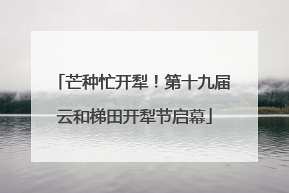 芒种忙开犁！第十九届云和梯田开犁节启幕