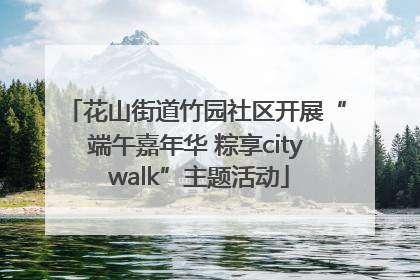 花山街道竹园社区开展“端午嘉年华 粽享city walk”主题活动