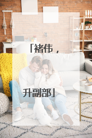 褚伟，升副部