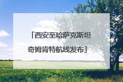 西安至哈萨克斯坦奇姆肯特航线发布