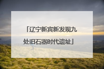辽宁新宾新发现九处旧石器时代遗址