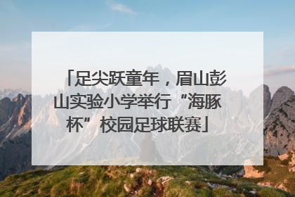 足尖跃童年，眉山彭山实验小学举行“海豚杯”校园足球联赛