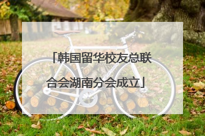 韩国留华校友总联合会湖南分会成立