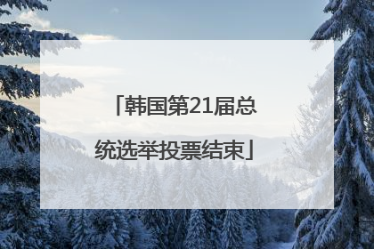 韩国第21届总统选举投票结束