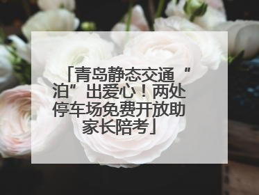 青岛静态交通“泊”出爱心！两处停车场免费开放助家长陪考