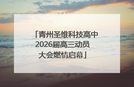 青州圣维科技高中2026届高三动员大会燃情启幕