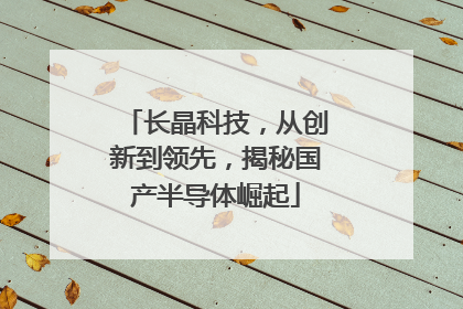 长晶科技，从创新到领先，揭秘国产半导体崛起