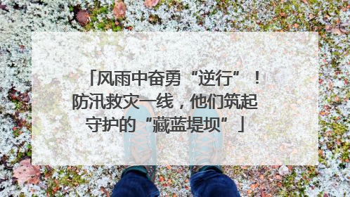 风雨中奋勇“逆行”！防汛救灾一线，他们筑起守护的“藏蓝堤坝”