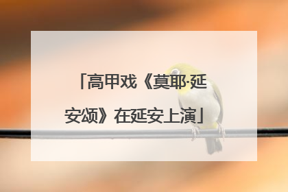 高甲戏《莫耶·延安颂》在延安上演