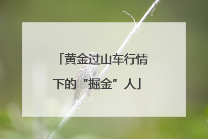 黄金过山车行情下的“掘金”人