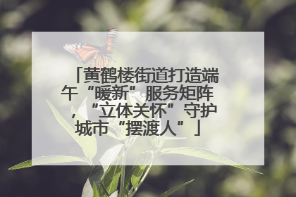 黄鹤楼街道打造端午“暖新”服务矩阵，“立体关怀”守护城市“摆渡人”