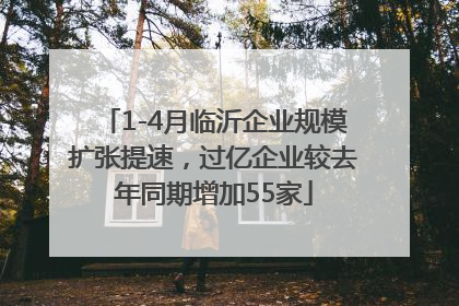 1-4月临沂企业规模扩张提速，过亿企业较去年同期增加55家