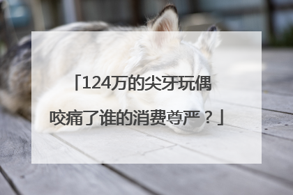 124万的尖牙玩偶 咬痛了谁的消费尊严？