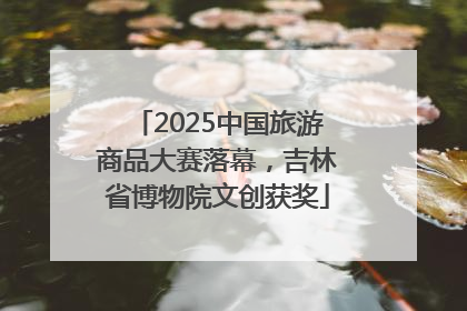 2025中国旅游商品大赛落幕，吉林省博物院文创获奖
