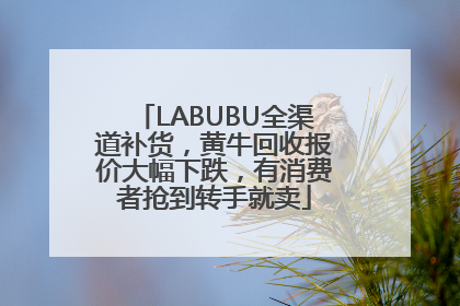 LABUBU全渠道补货，黄牛回收报价大幅下跌，有消费者抢到转手就卖