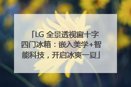 LG 全景透视窗十字四门冰箱：嵌入美学+智能科技，开启冰爽一夏